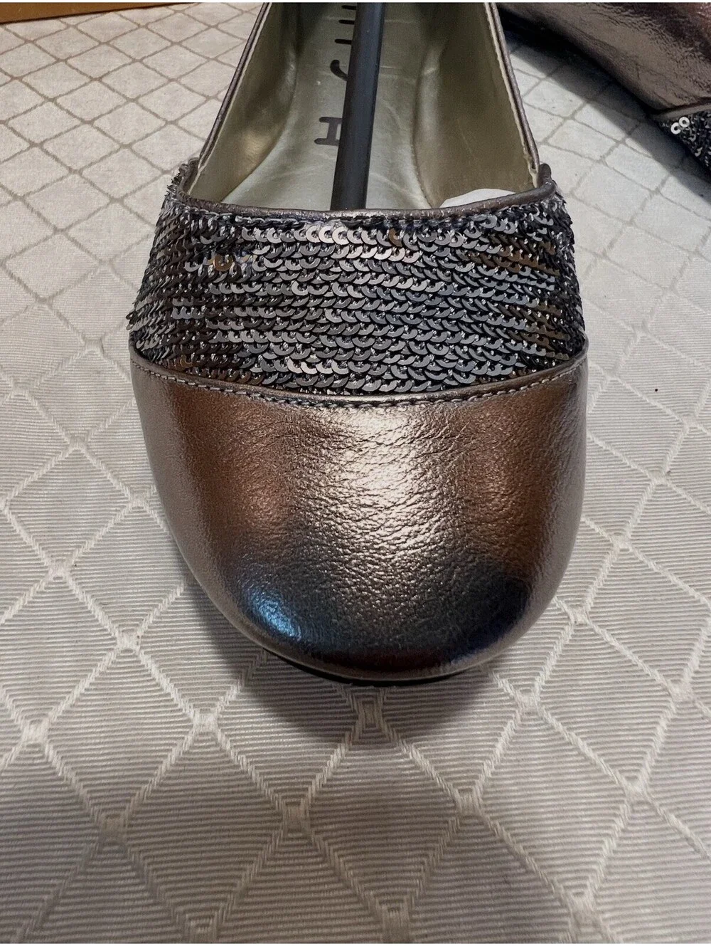Unisa Unboni Pewter Multi Leather ballet flats size 7.5M